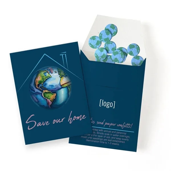 Gift pack features a recycled info envelope and plantable piece of... from ASI 40646 Bloomin Promotions / Bloomin' Promotions™