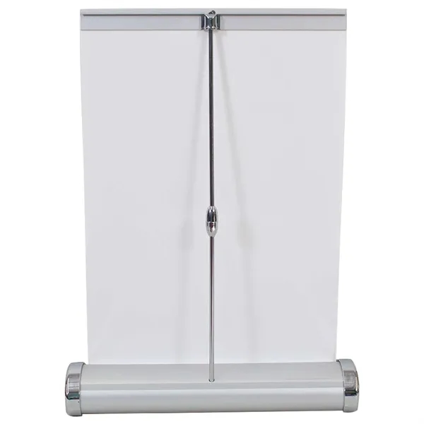 Mini retractor kit with tear-resistant polypropylene, aluminum base and two-piece pole.... from ASI 87188 Showdown Displays