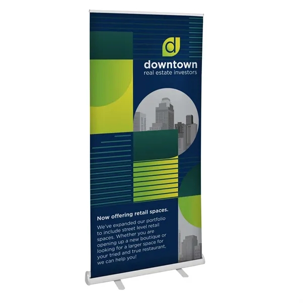 36" value retractor kit with aluminum base, double-footed design, shock cord... from ASI 87188 Showdown Displays