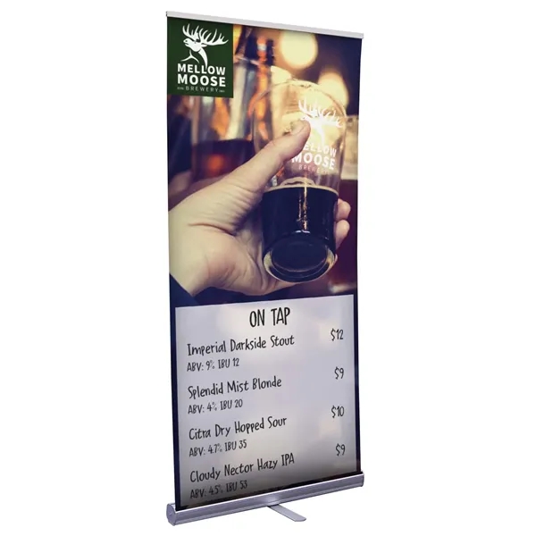 33.5" economy plus retractor kit with dry-erase media... from ASI 87188 Showdown Displays