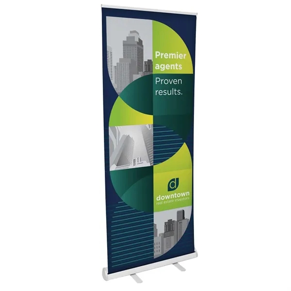 31.5" value retractor kit with aluminum base, double-footed design, shock cord... from ASI 87188 Showdown Displays