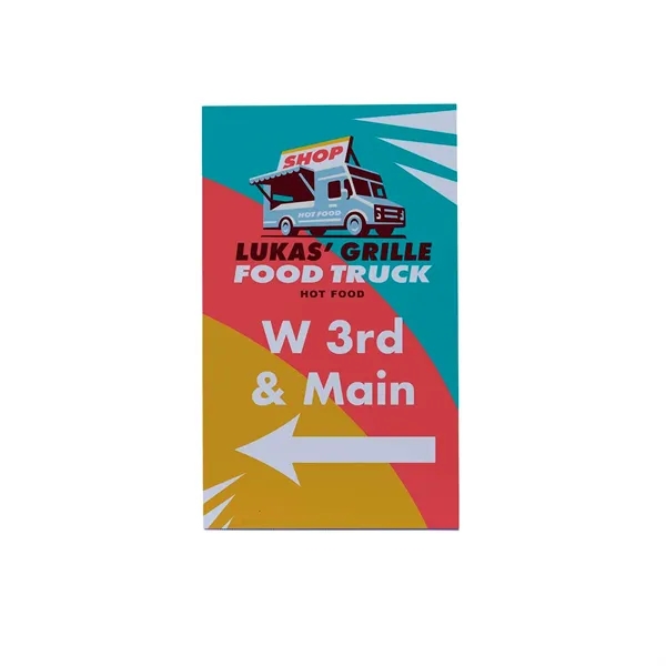Set of two 22" x 35.5" x 12" A-frame single-sided signs... from ASI 87188 Showdown Displays