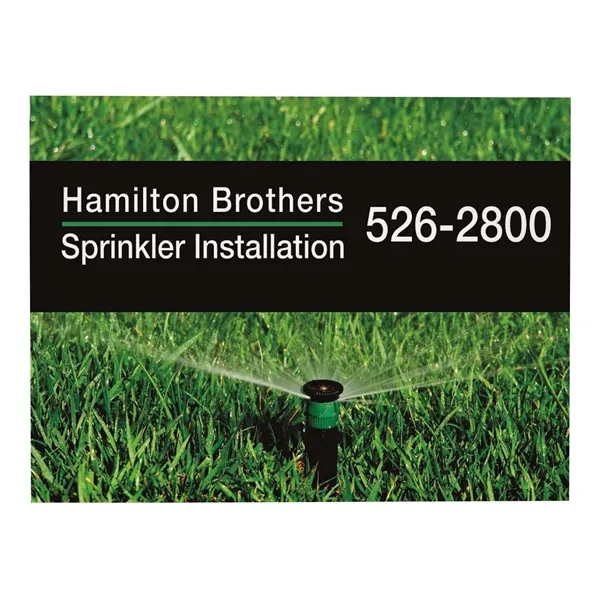 24" x 18" corrugated plastic sign with full color graphics on... from ASI 87188 Showdown Displays