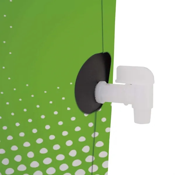 Outdoor event cooler with clear lid, wheels and molded handles.... from ASI 87188 Showdown Displays