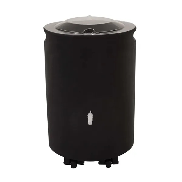 Outdoor event cooler with clear lid, wheels and molded handles.... from ASI 87188 Showdown Displays