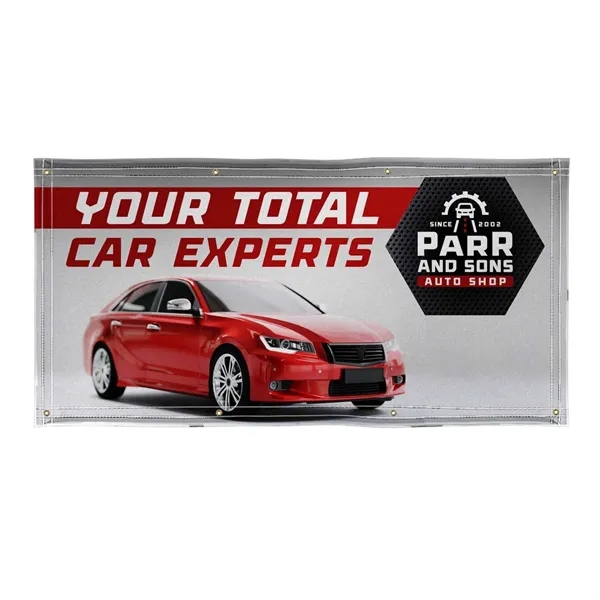 3' x 6' super poly knit fabric banner with single sided... from ASI 87188 Showdown Displays