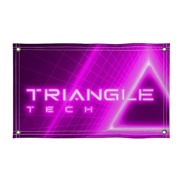 3' x 5' polyester poplin banner with single-sided dye sublimated graphics.... from ASI 87188 Showdown Displays