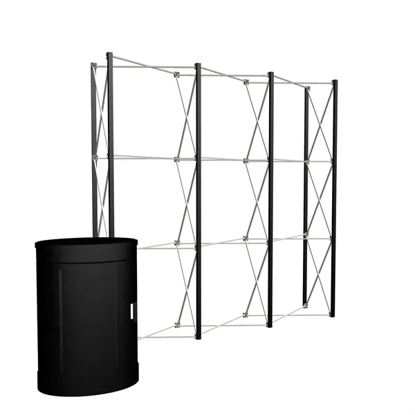 Hardware for the 10' straight Show 'N Rise floor display.... from ASI 87188 Showdown Displays