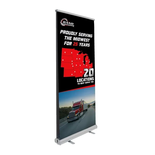 Get double the advertising power with this retractable banner display.... from ASI 87188 Showdown Displays