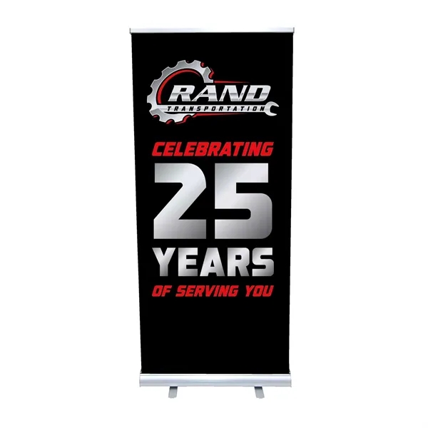 Get double the advertising power with this retractable banner display.... from ASI 87188 Showdown Displays