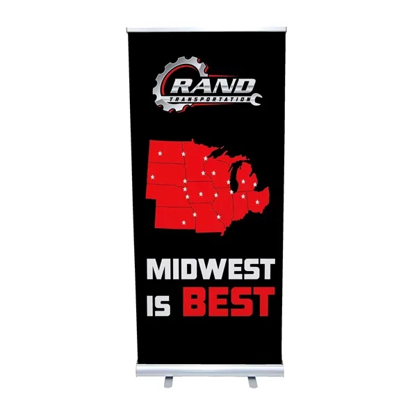 Get double the advertising power with this retractable banner display.... from ASI 87188 Showdown Displays
