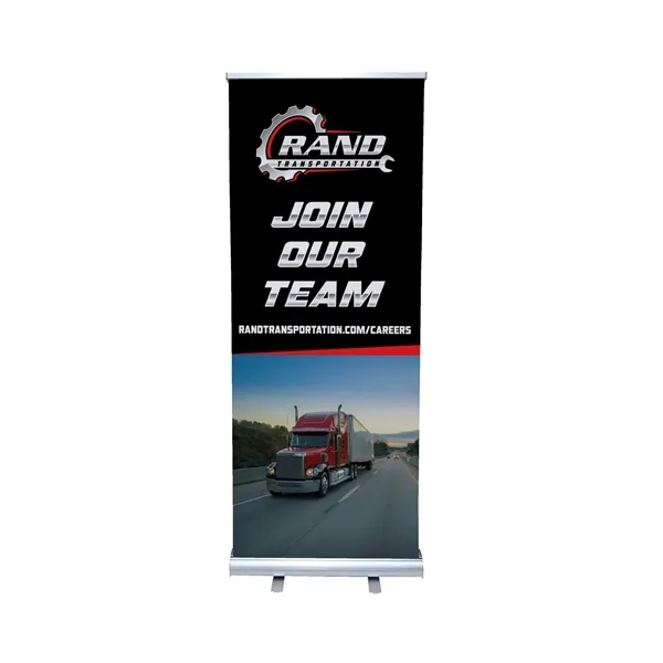 Get double the advertising power with this retractable banner display.... from ASI 87188 Showdown Displays