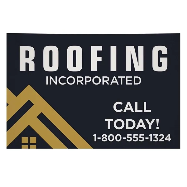 36" x 24" corrugated plastic sign with full color graphics on... from ASI 87188 Showdown Displays