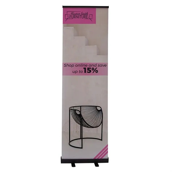 24" economy retractor kit with no-curl opaque fabric.... from ASI 87188 Showdown Displays