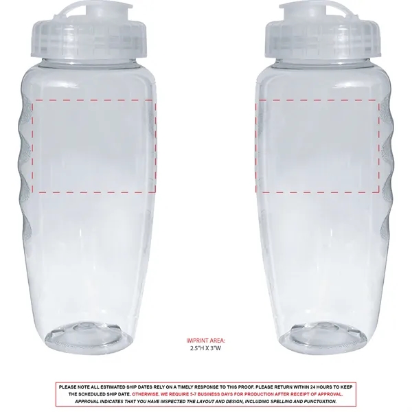 30 Oz. ECO Poly Clear Bottle... from ASI 80060 VisionUSA