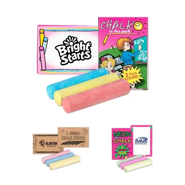 3 pack of jumbo chalk with customizable box.... from ASI 98360 WOWLine / WOWLine®
