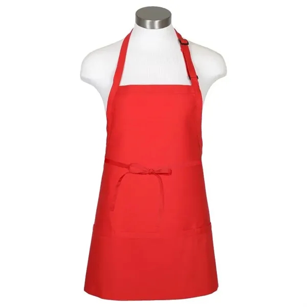 Mid-length apron measuring 28"W x 24"H, with 3 pouch pockets and... from ASI 36558 Aprons, Etc.