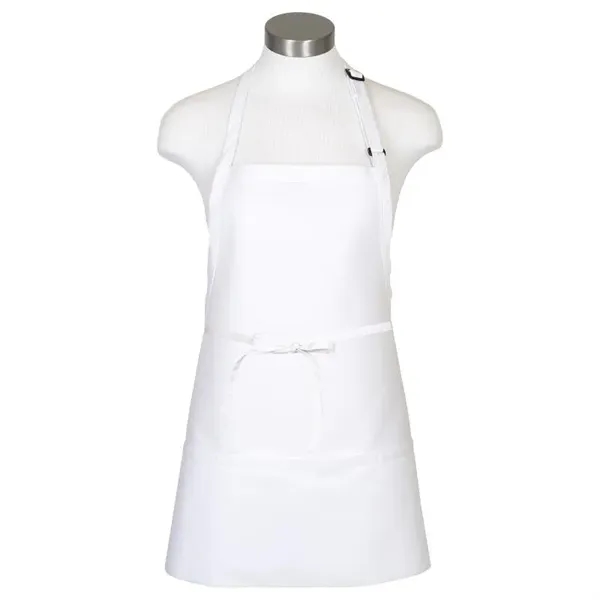 Mid-length apron measuring 28"W x 24"H, with 3 pouch pockets and... from ASI 36558 Aprons, Etc.