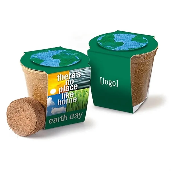 Mini planting kit, cardstock wrap with plantable medallion.... from ASI 40646 Bloomin Promotions / Bloomin' Promotions™