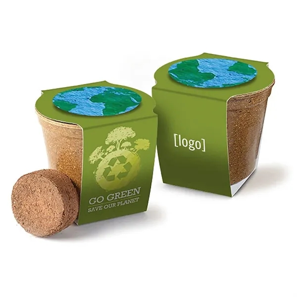 Mini planting kit, cardstock wrap with plantable medallion.... from ASI 40646 Bloomin Promotions / Bloomin' Promotions™