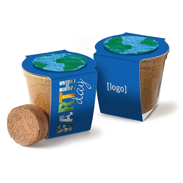 Mini planting kit, cardstock wrap with plantable medallion.... from ASI 40646 Bloomin Promotions / Bloomin' Promotions™