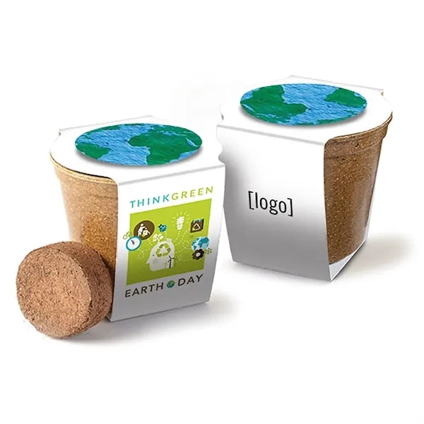 Mini planting kit, cardstock wrap with plantable medallion.... from ASI 40646 Bloomin Promotions / Bloomin' Promotions™