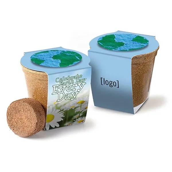 Mini planting kit, cardstock wrap with plantable medallion.... from ASI 40646 Bloomin Promotions / Bloomin' Promotions™