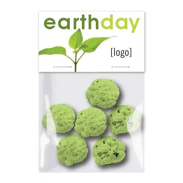 Wildflower seed bomb, 6 cello pack.... from ASI 40646 Bloomin Promotions / Bloomin' Promotions™