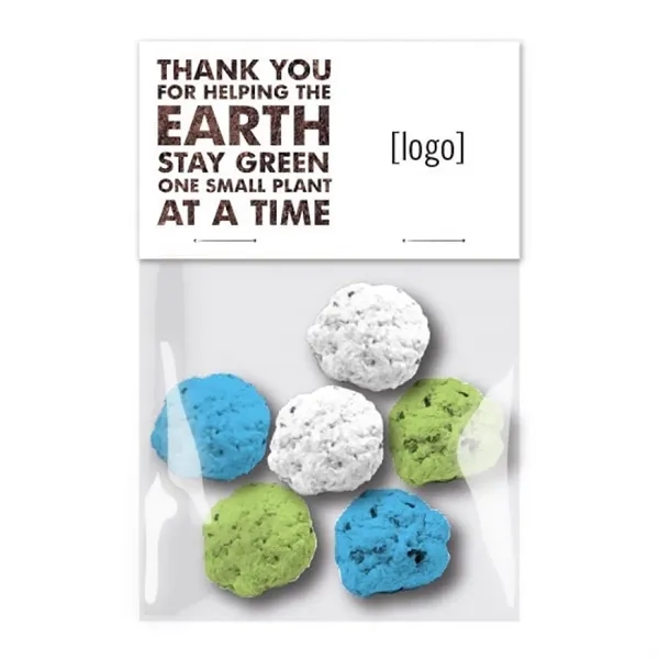 Wildflower seed bomb, 6 cello pack.... from ASI 40646 Bloomin Promotions / Bloomin' Promotions™