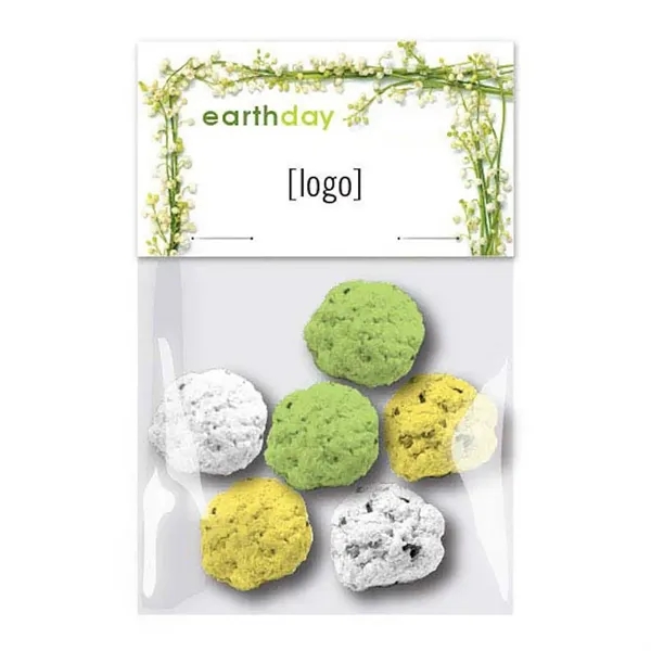 Wildflower seed bomb, 6 cello pack.... from ASI 40646 Bloomin Promotions / Bloomin' Promotions™