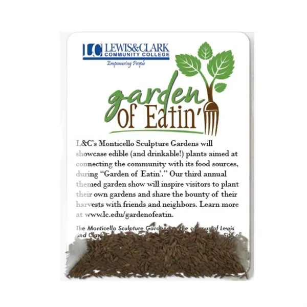 Includes seeds, 3x4 backer card, and eco-cello.... from ASI 40646 Bloomin Promotions / Bloomin' Promotions™