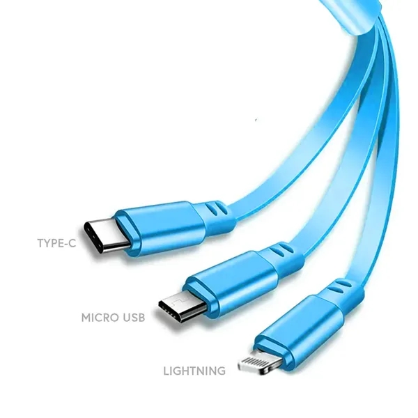 Start Shaped 3-in-1 Retractable Charging Cable... from ASI 31517 Admart Products / Admart Line