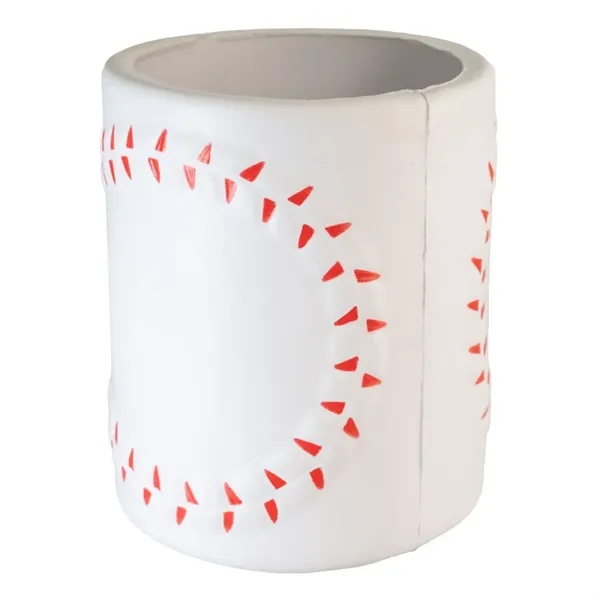 3.75" x 3" x 3" baseball themed beverage sleeve made of... from ASI 34415 Alpi International LTD