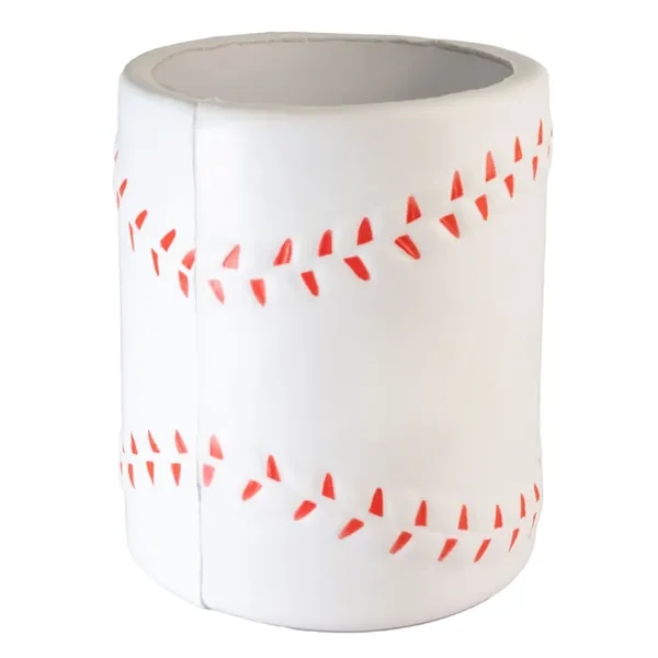 3.75" x 3" x 3" baseball themed beverage sleeve made of... from ASI 34415 Alpi International LTD