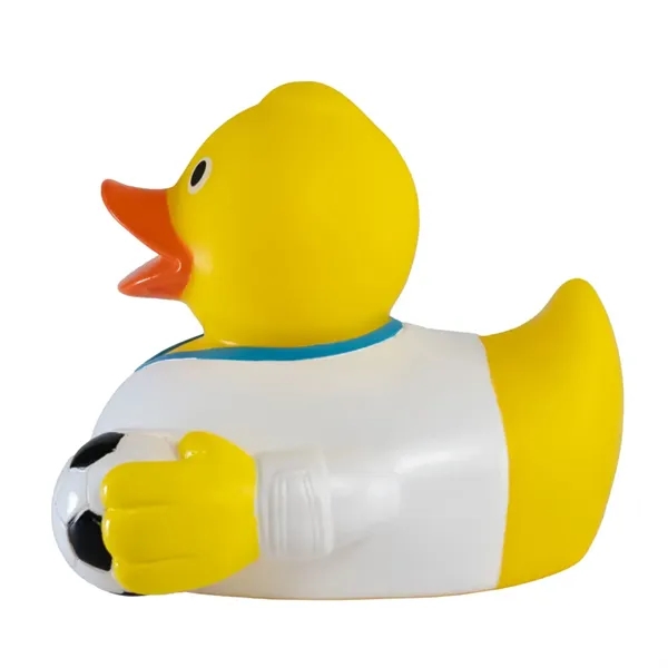 Soccer player themed rubber duck.... from ASI 34415 Alpi International LTD
