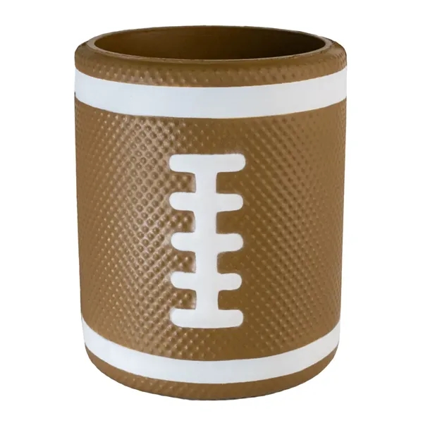 3.75" x 3" x 3" football themed beverage sleeve made of... from ASI 34415 Alpi International LTD