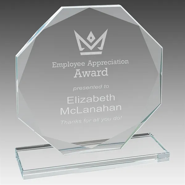 Octagon Glass Award... from ASI 92531 Unique Custom Products / UCP