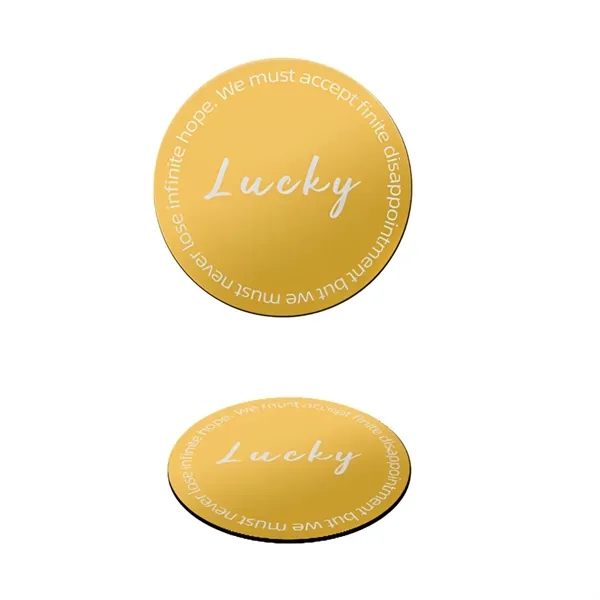 Gold stainless steel with EVA base coaster plus laser engraving on... from ASI 37218 Athena Promo (tm)