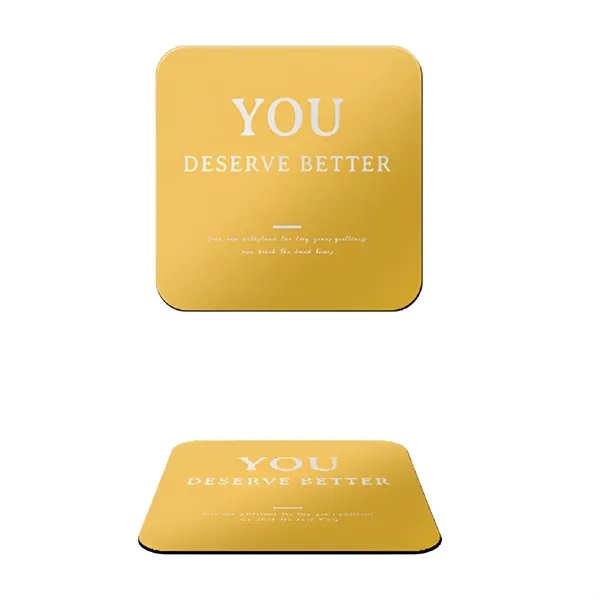 Gold stainless steel with EVA base coaster plus laser engraving on... from ASI 37218 Athena Promo (tm)