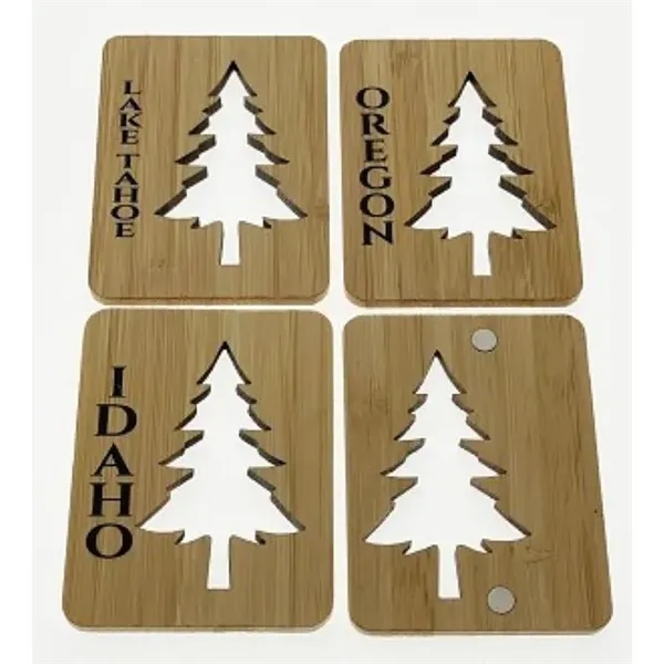 2 7/8" X 3 3/16" Bamboo Magnets comes in various shapes.... from ASI 40610 Perry Blackburne Inc