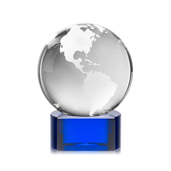 Optical crystal globe award mounted on a paragon clear optical base... from ASI 84592 St Regis Group / St Regis