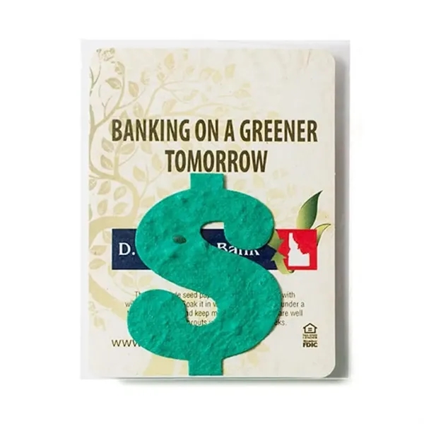 Gift pack features a recycled info card and plantable piece of... from ASI 40646 Bloomin Promotions / Bloomin' Promotions™