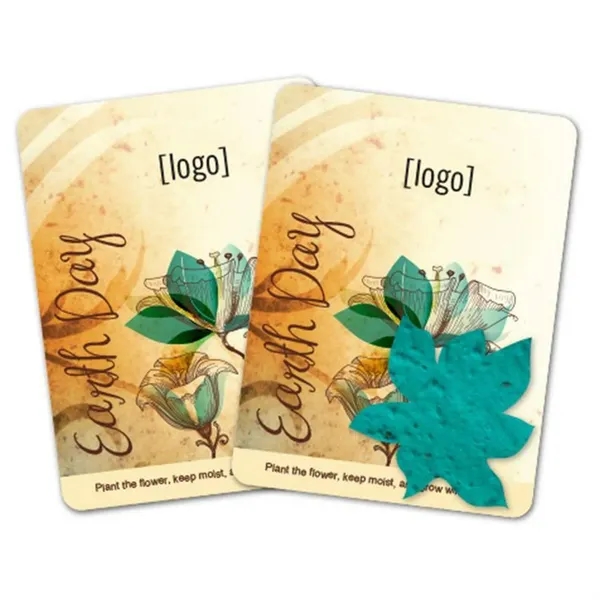 Gift pack features a recycled info card and plantable piece of... from ASI 40646 Bloomin Promotions / Bloomin' Promotions™