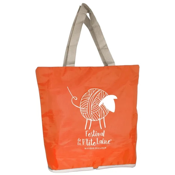 water resistant, lightweight, reusable & foldable duffle bag features a zipper... from ASI 42920 Busrel Inc