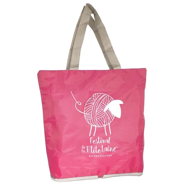 water resistant, lightweight, reusable & foldable duffle bag features a zipper... from ASI 42920 Busrel Inc