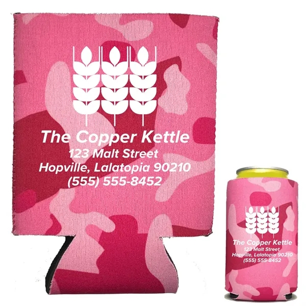 Neoprene can cooler with camouflage design.... from ASI 57956 Graphco line