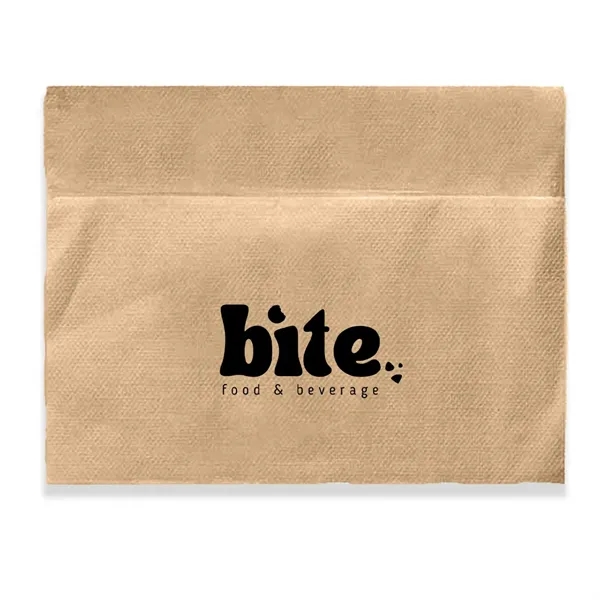 5" x 6.5" unbleached kraft paper dispenser napkins with 3/4 fold.... from ASI 91880 Tranter Graphics Inc