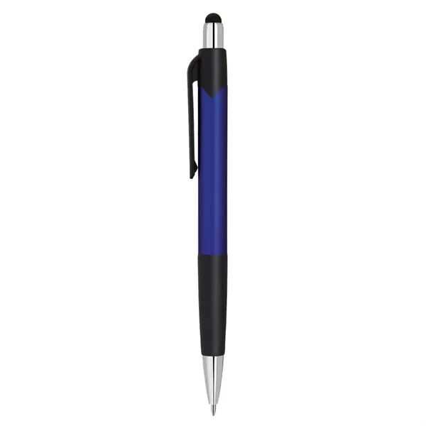 Plastic click action ballpoint pen with soft touch stylus.... from ASI 31517 Admart Products / Admart Line