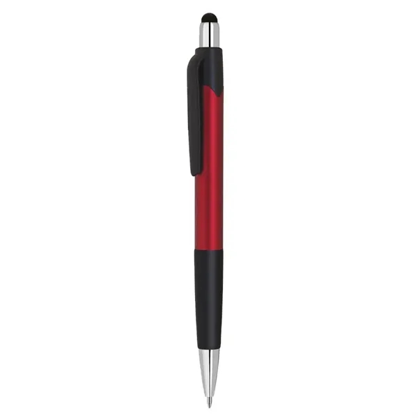 Plastic click action ballpoint pen with soft touch stylus.... from ASI 31517 Admart Products / Admart Line