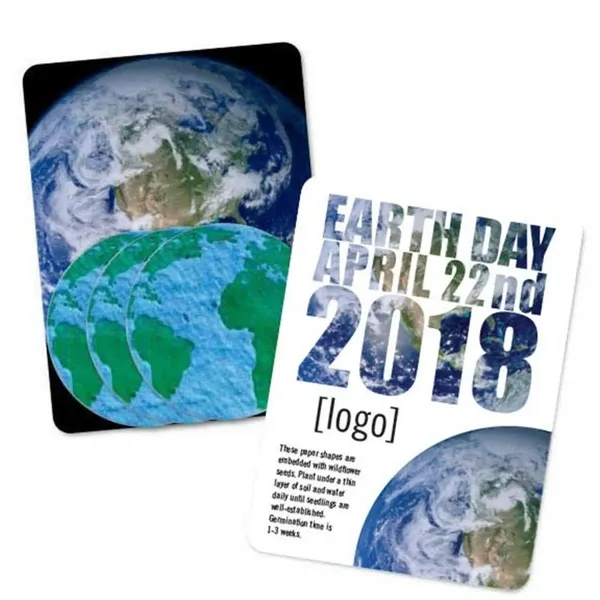 Gift pack features a recycled info card and 3 plantable Globe... from ASI 40646 Bloomin Promotions / Bloomin' Promotions™